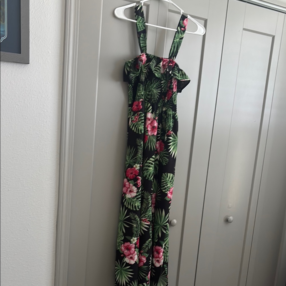 Floral Black dress